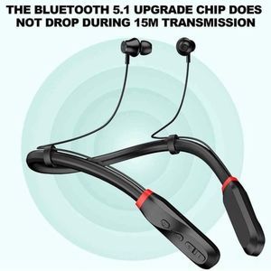 Neckband Bluetooth Headphones, Long Battery Life, 100 Hours, IPX5 Waterproof